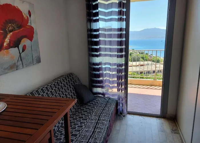 Vue Imprenable Appt 3 P Pour 4 Ou 5 Personnes Sanguinaires 300m Plages Et Merpersonnes * Ajaccio (Corsica)